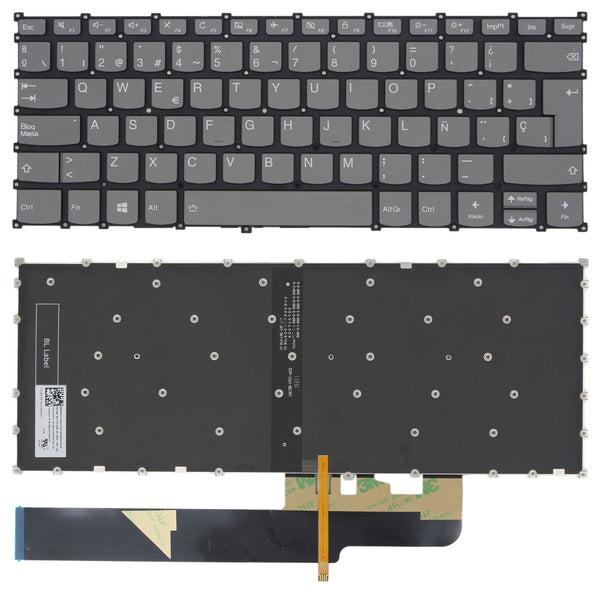 StoneTaskin Wholesale Brand New Original Grey Backlit Spanish Keyboard For Lenovo ideapad S540-14IWL Touch