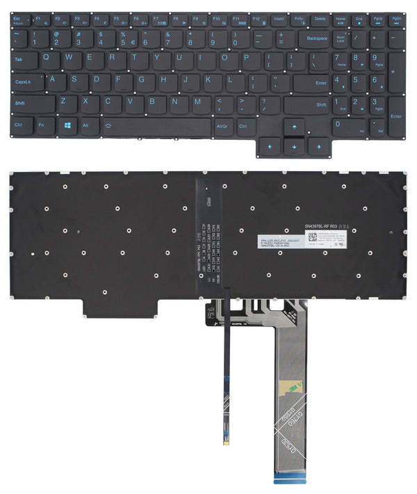 StoneTaskin Original Brand New Black Backlit US Laptop Keyboard Blue Font For Lenovo Legion 5-15ARH05H 5-15IMH05 Notebook KB