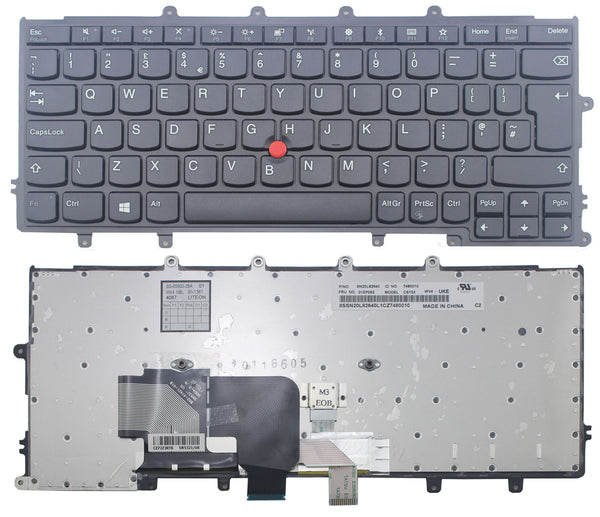 StoneTaskin Original Brand New  Black UK Keyboard Black Frame For IBM ThinkPad A275 MT 20KC 20KD X270 20HM 20HN  Notebook KB Free Fast Shipping