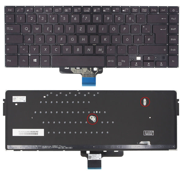 StoneTaskin Original Brand New Black Backlit German Keyboard For ASUS VivoBook 15 X510 X510QA X510QR Notebook Keyboard KB Fully Tested Free Shipping