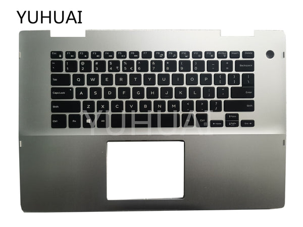 100% NEW Laptop Keyboard For Dell Inspiron 15-5582 2-in-1 Palmrest cover F046K