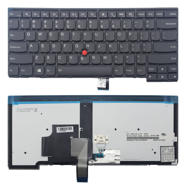 StoneTaskin Original Brand New Black Backlit US Keyboard Black Frame For IBM ThinkPad T440p T440s T450 T450s Notebook KB Fast Shipping