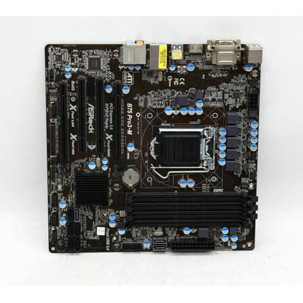 StoneTaskin Original For ASRock B75 Pro3-M Intel B75 LGA 1155 DDR3 Motherboard USB3 SATA3 M-ATX Fully Tested MB Free Shipping