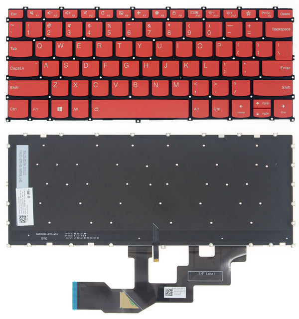 StoneTaskin Original Red Backlit US Keyboard For Lenovo ideapad S540-13API S540-13ARE S540-13IML Fully Tested Free Shipping