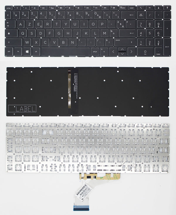 StoneTaskin Wholesale Brand New Black Backlit French Laptoap Keyboard For HP 15-da0000 15-da1000 15-db0000 KB