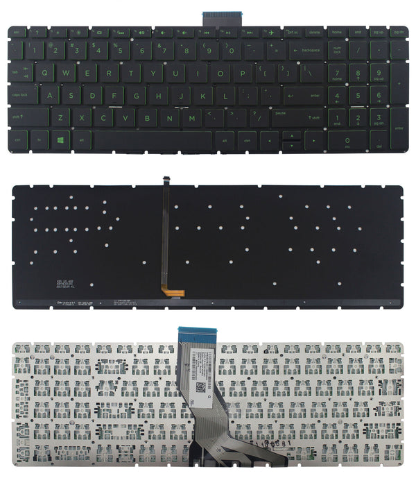 StoneTaskin Original Black US Backlit Keyboard green font For HP ENVY 17-ae0000 17-ae1000 17m-ae0000 Fully Tested Free Shipping