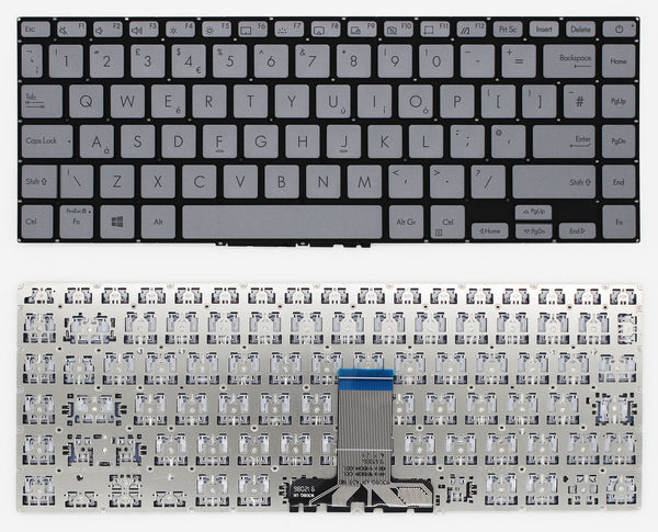 StoneTaskin Original Brand NewSilver UK Laptop Keyboard For ASUS VivoBook S14 S433 (11th Gen Intel) S433EA S433EQ Notebook KB