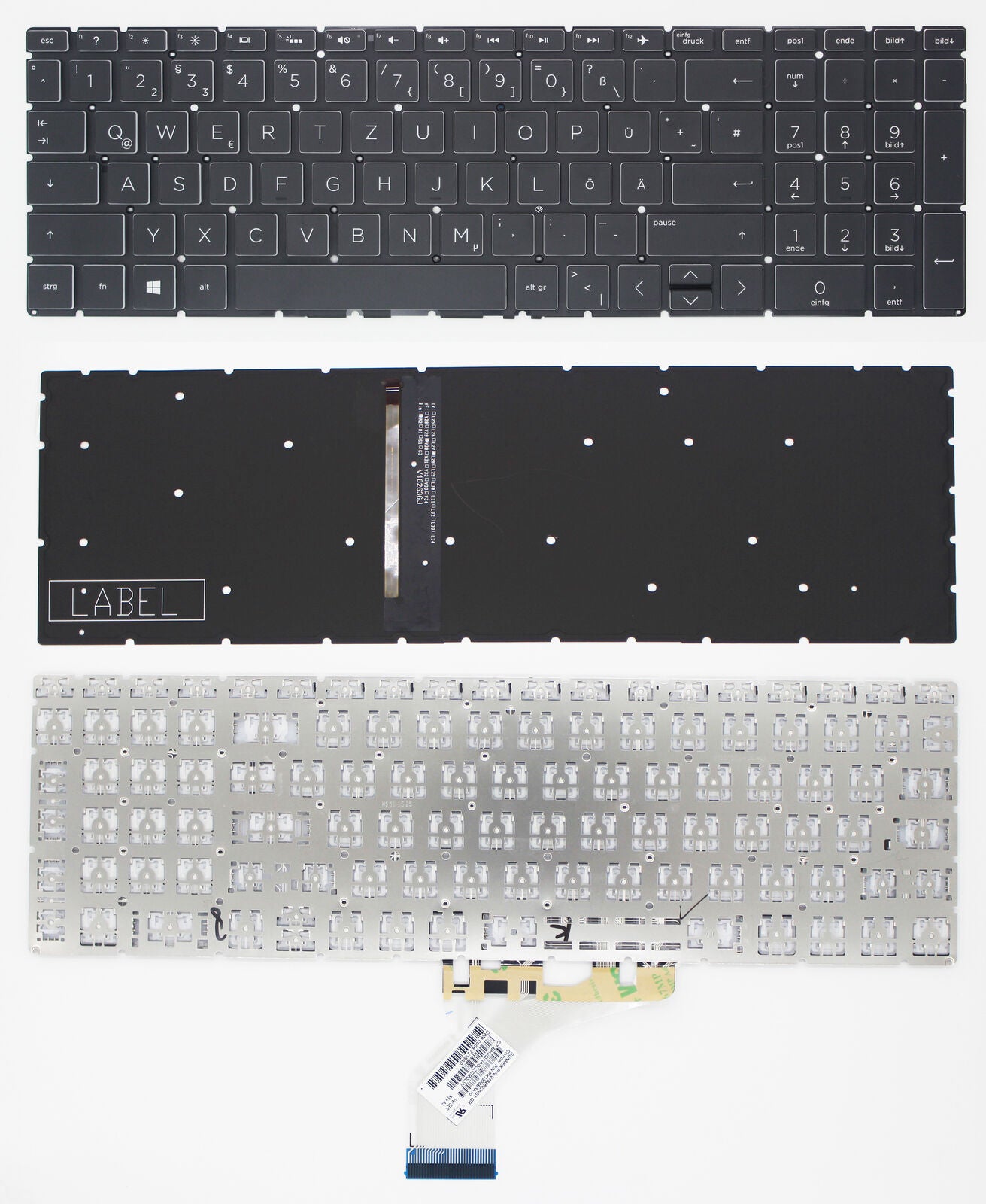 StoneTaskin Original Brand New Black Backlit German Keyboard For HP Pa