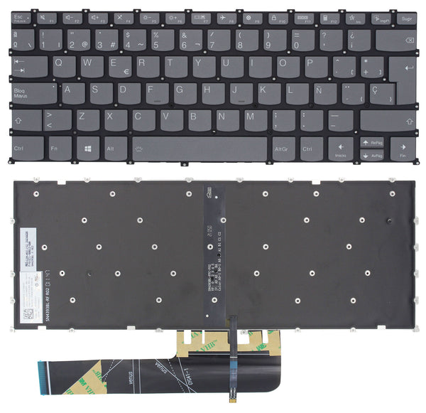 StoneTaskin Brand New Original Grey Spanish Backlit Keyboard For Lenovo XiaoXin Air 14 2020