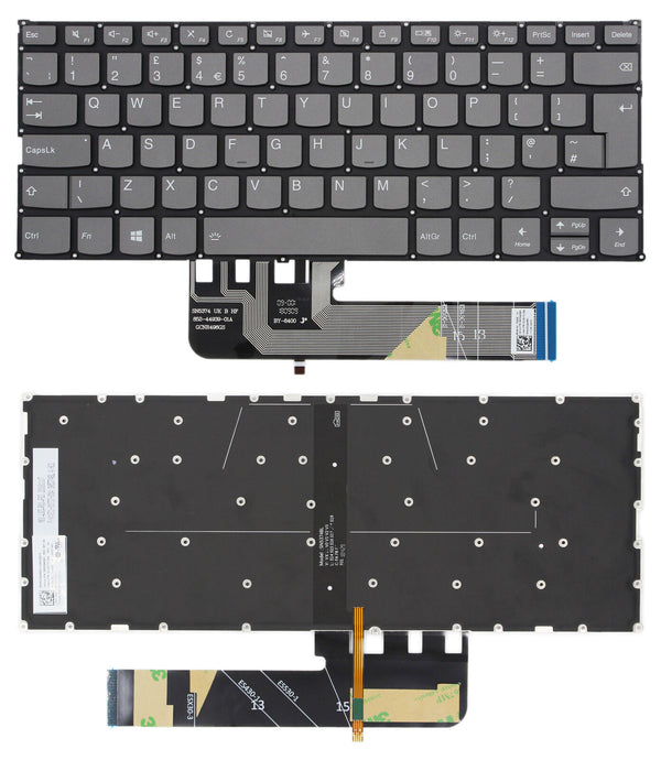 StoneTaskin Wholesale Original Grey Backlit UK Laptop Keyboard For Lenovo FLEX-14API FLEX-14IML FLEX-14IWL KB