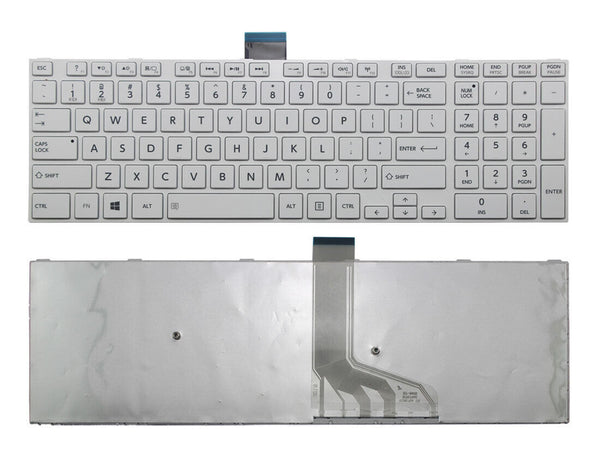 StoneTaskin Original Brand New  White US Keyboard White Frame For Toshiba Satellite S55T-A S70-A S70-B S70D-A  Notebook KB Free Fast Shipping