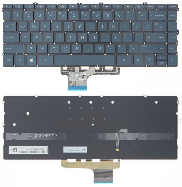 StoneTaskin Original Brand New Blue US Backlit Keyboard For HP Spectre x360 13-aw2000 Notebook Keyboard KB Fully Tested Free Shipping