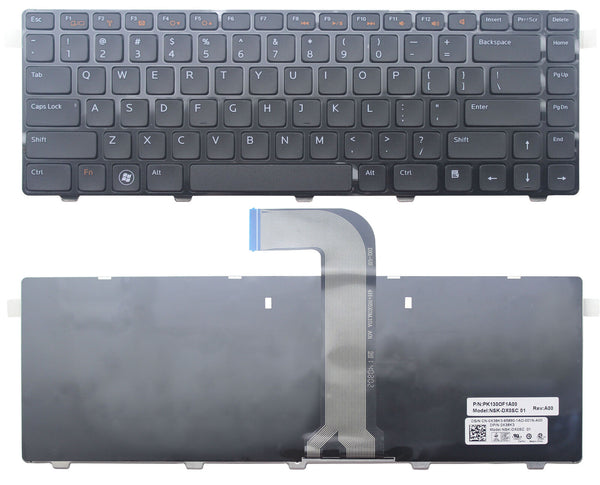 StoneTaskin Original Brand New Black US Keyboard Black Frame For Dell Inspiron 14 N4120 14R 5420 N4110 SE 7420 Notebook Keyboard KB Fully Tested Free Shipping