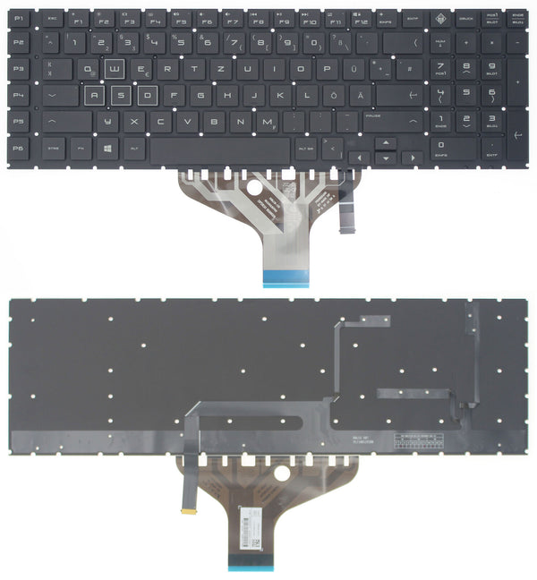 StoneTaskin Original Brand NewBlack German 4-Zone RGB Backlit Laptop Keyboard For HP OMEN by 17t-cb000 KB