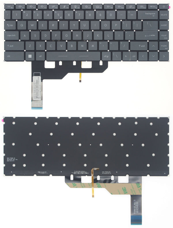 StoneTaskin Original Brand New Gray US White Backlit Keyboard For MSI WS66 Mobile Workstation Notebook KB Fast Shipping