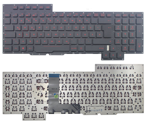 StoneTaskin Original Brand NewBlack German Laptop Keyboard For ASUS ROG G701VI (7th Gen Intel Core) G701VO GX700VO KB