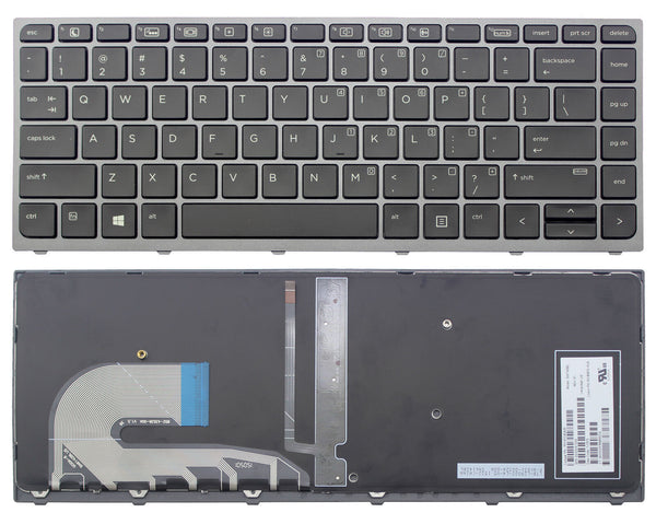 StoneTaskin Original Black US Backlit Keyboard Gray Frame PK131C42A00 For HP ZBook Studio G3 G4Fully Tested Free Shipping