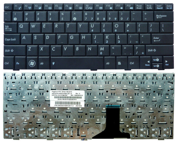 StoneTaskin Original Brand New Black US Keyboard For ASUS Eee PC 1005PEG 1005PG 1005PR 1005PX 1005PXD 1008HA Notebook KB Fast Shipping