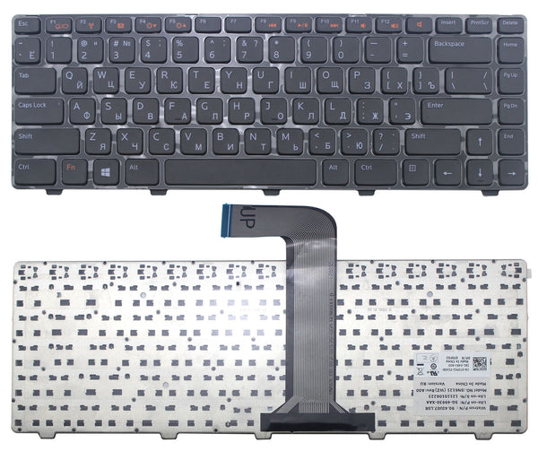 StoneTaskin Wholesale Original Brand New Black Russian Laptop Keyboard Black Frame For Dell Vostro 14 3460 1440 1445 1450 1540 KB