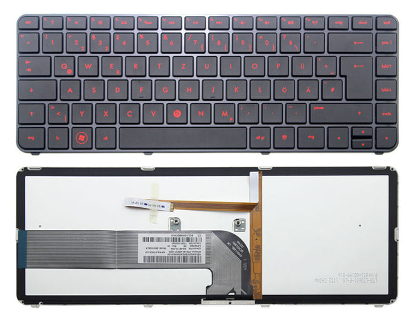 StoneTaskin Original Brand New Black Backlit German Keyboard Black Frame For HP Pavilion dm4t-3000 dv4-3000 Notebook Keyboard KB Fully Tested Free Shipping