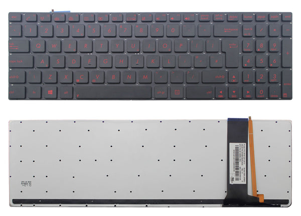 StoneTaskin Wholesale Original Black Backlit UK Laptop Keyboard For ASUS N76 N76VM N76VZ Q550 Q550LF R501 R501DP KB