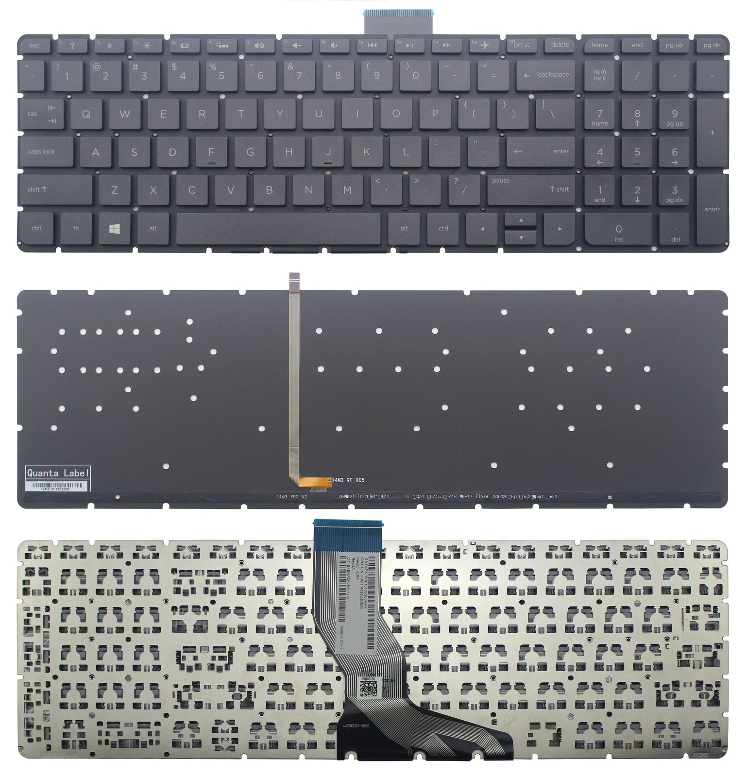 StoneTaskin Original Brand New Black US Backlit Laptop Keyboard white