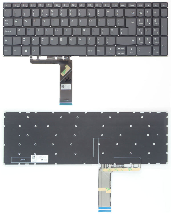 StoneTaskin Wholesale Original Grey UK Laptop Keyboard For Lenovo ideapad 330S-15ARR 330S-15AST 330S-15IKB GTX1050 KB