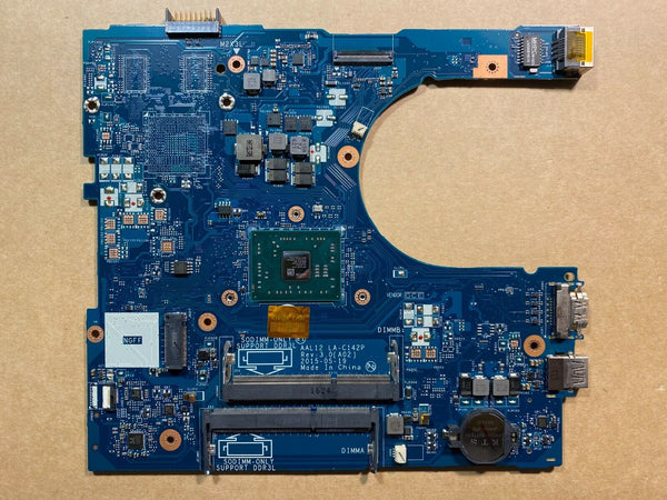 StoneTaskin Original  Refurbished  Dell Inspiron 15 5000 5555 17 5755 AMD E2-7110 Laptop Motherboard  LA-C142P Y7P00 Notebook MB