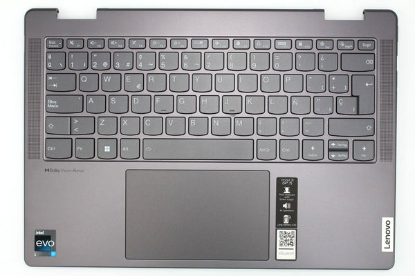 StoneTaskin Used Lenovo Yoga 7 14IAL7 keyboard / Upper Case 5CB1J02475 Laptop Notebook Palmrest With Keyboard Assembly Fully Tested Free Shipping