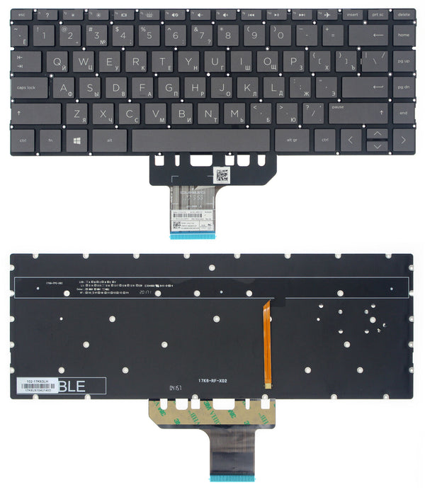StoneTaskin Wholesale Original Brand New Black Russian Backlit Laptop Keyboard For HP Spectre 13-ap0000 x360 13t-ap000 KB