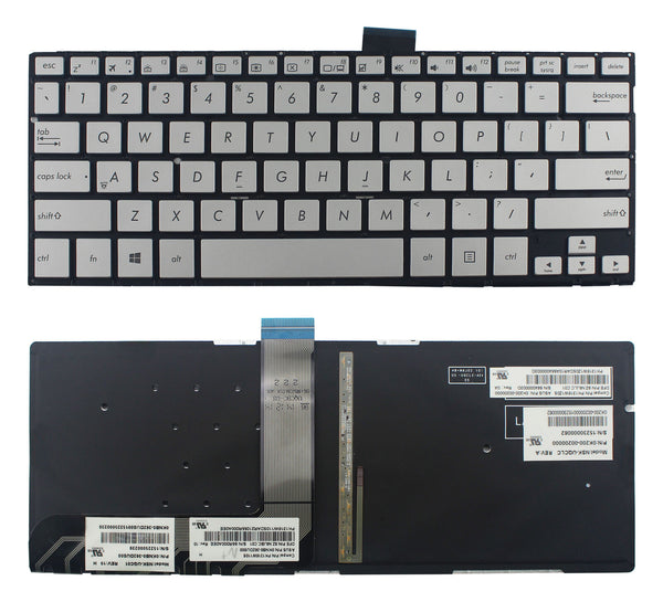 StoneTaskin Original Brand NewSilver Backlit US Keyboard For ASUS TP300 TP300LD TP300LJ TP300UA TP301 TP301UA Fast Shipping