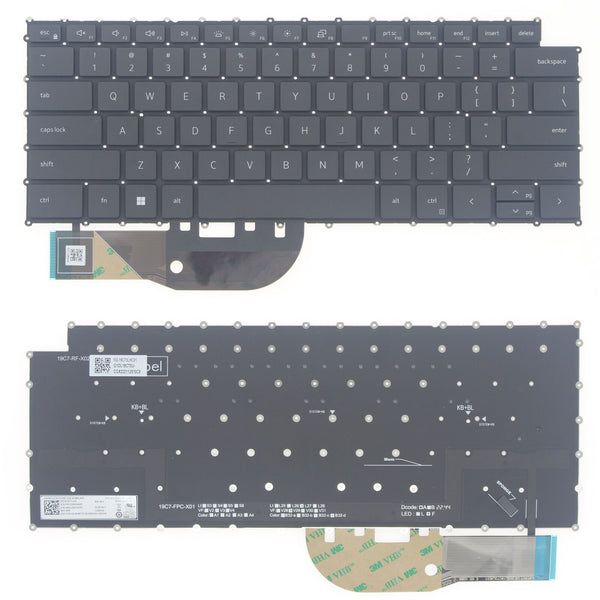 StoneTaskin Original Black US Backlit Keyboard For Dell Precision 5550 5560 5750 5760 XPS 15 9500 Fully Tested Free Shipping