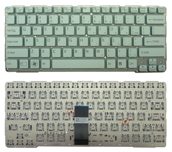 StoneTaskin Original Brand New White US Keyboard For Sony SVE14A Notebook KB Fast Shipping