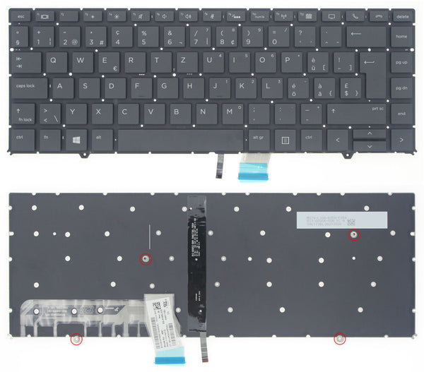 StoneTaskin Original Brand New Black Swiss Backlit Laptop Keyboard For HP EliteBook 1050 G1 KB