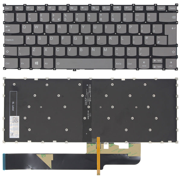 StoneTaskin Original Grey UK Backlit Keyboard For Lenovo ideapad S540-14IWL Touch Fully Tested Free Shipping