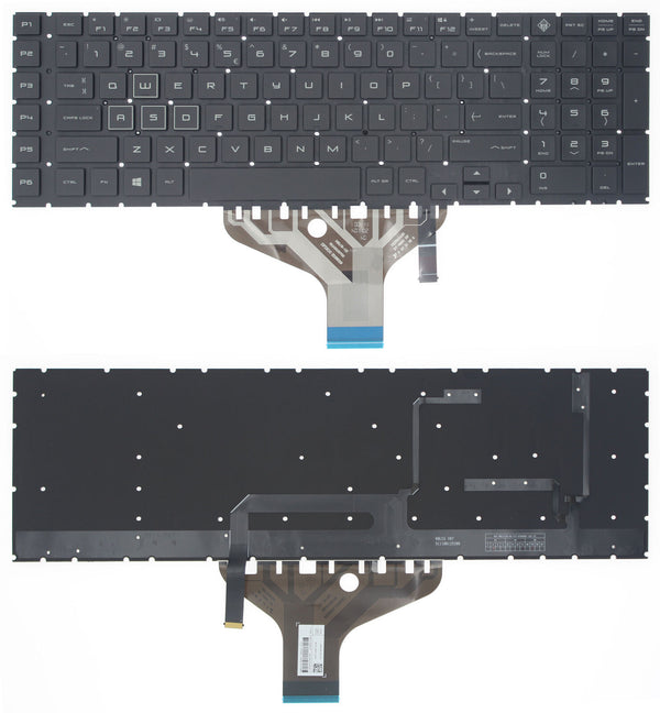 StoneTaskin Original Black US 4-Zone RGB Backlit Keyboard For HP OMEN by 17t-cb000Fully Tested Free Shipping