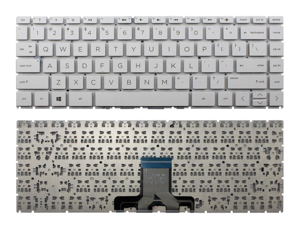 StoneTaskin Original Brand New White US Laptop Keyboard For HP Pavilion 14t-cd000 x360 Notebook KB