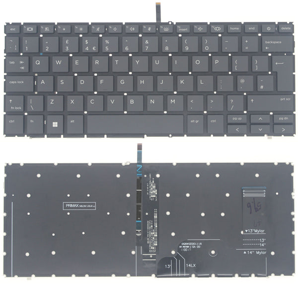 StoneTaskin Original Brand New Black UK Backlit Keyboard For HP EliteBook 830 13.3 inch G9 840 14 845 Fast Shipping