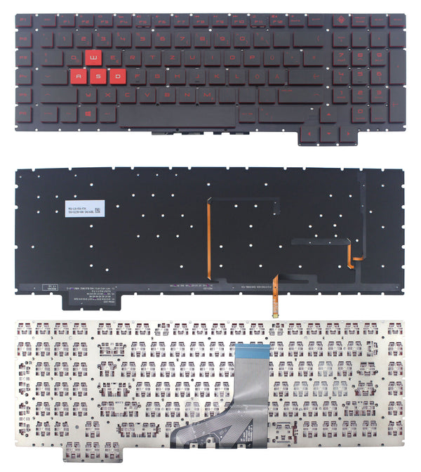 StoneTaskin Original Black German Backlit Keyboard For HP OMEN 17t-an100 Fully Tested Free Shipping