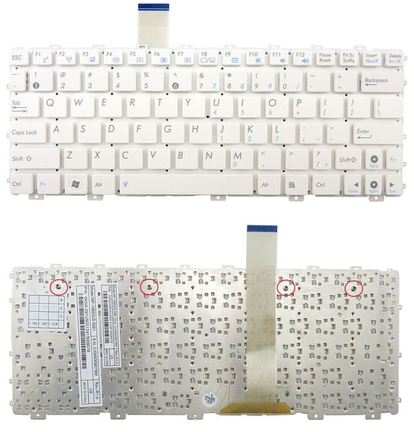 StoneTaskin Original Brand New White US Keyboard For ASUS Eee PC 1025CE R011CX R011PX R015PX R051B R051BX Notebook KB Fast Shipping