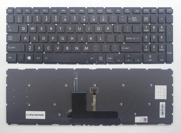 StoneTaskin Original Glossy Black Backlit US Keyboard For Toshiba Satellite L50T-C L50W-C L55-B L55-C Fully Tested Free Shipping