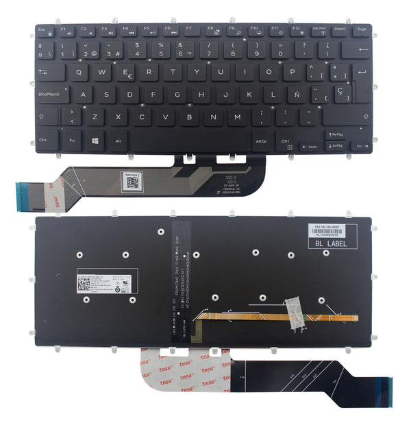 StoneTaskin Wholesale Brand New Original Black Backlit Spanish Keyboard For Dell Inspiron 15 5568 2-in-1 7569 7579