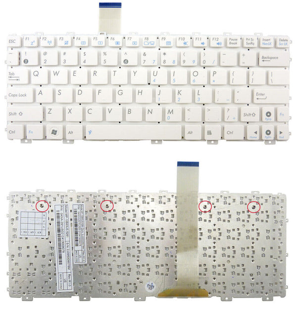 StoneTaskin Original Brand New  White US Keyboard For ASUS Eee PC 1011BX 1011CX 1011PX 1015B 1015BX 1015CX 1015E  Notebook KB Free Fast Shipping