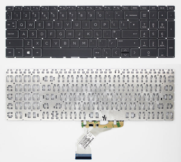 StoneTaskin Original Brand New Black UK Keyboard For HP Pavilion 15-cw0000 15-cw1000 15-cx0000 15-dq0000 x360 Notebook KB Fast Shipping