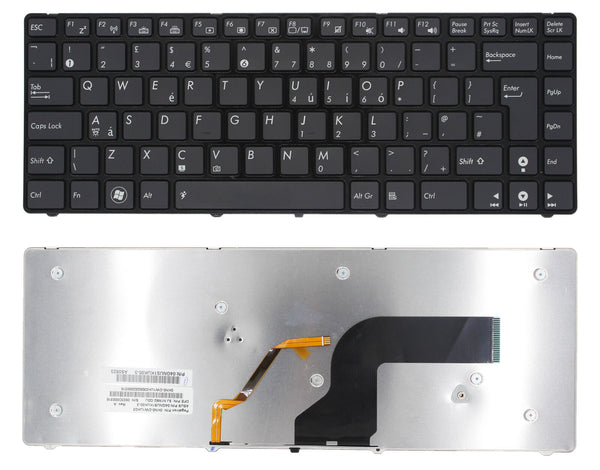 StoneTaskin Original Brand New Black UK Keyboard Black Frame For ASUS U80 U80A U80V Notebook KB Fast Shipping