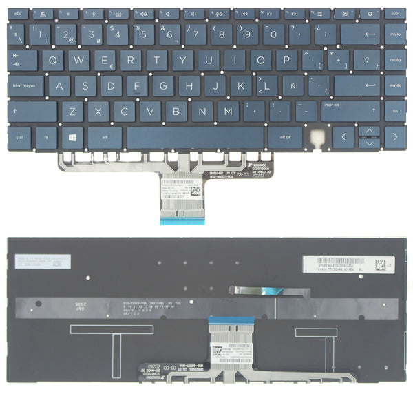 StoneTaskin Original Blue Spanish Backlit Keyboard For HP Spectre x360 14T-ea000Notebook KB Keyboard Fully Tested Free Shipping