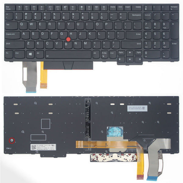 StoneTaskin Original Brand New Black US Backlit Keyboard Black Frame For Lenovo ThinkPad P72 P73 T590 Notebook Keyboard KB Fully Tested Free Shipping