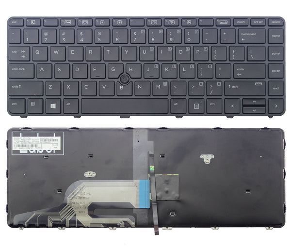 StoneTaskin Original Black US Backlit Keyboard Black Frame Track Point For HP ProBook 445 G3 640 G2Notebook KB Keyboard Fully Tested Free Shipping