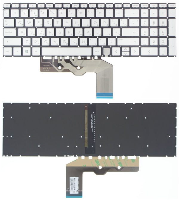 StoneTaskin Wholesale Original Brand New Silver Russian Backlit Laptop Keyboard For HP ENVY 17-cg0000 17-cg1000 x360 15-ed1000 KB
