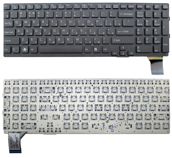 StoneTaskin Wholesale Original Brand New Black Russian Laptop Keyboard For Sony VPCSE13 VPCSE16 VPCSE17 VPCSE19 VPCSE1A VPCSE1B KB